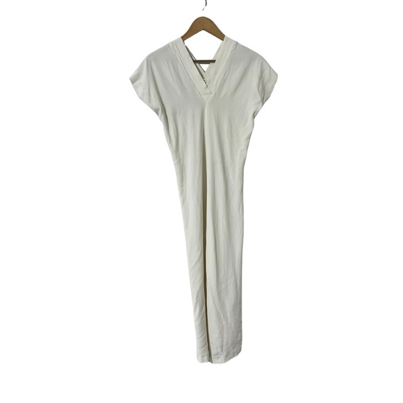 HELMUT LANG Shift White Vneck Maxi Dress - Picture 5 of 6